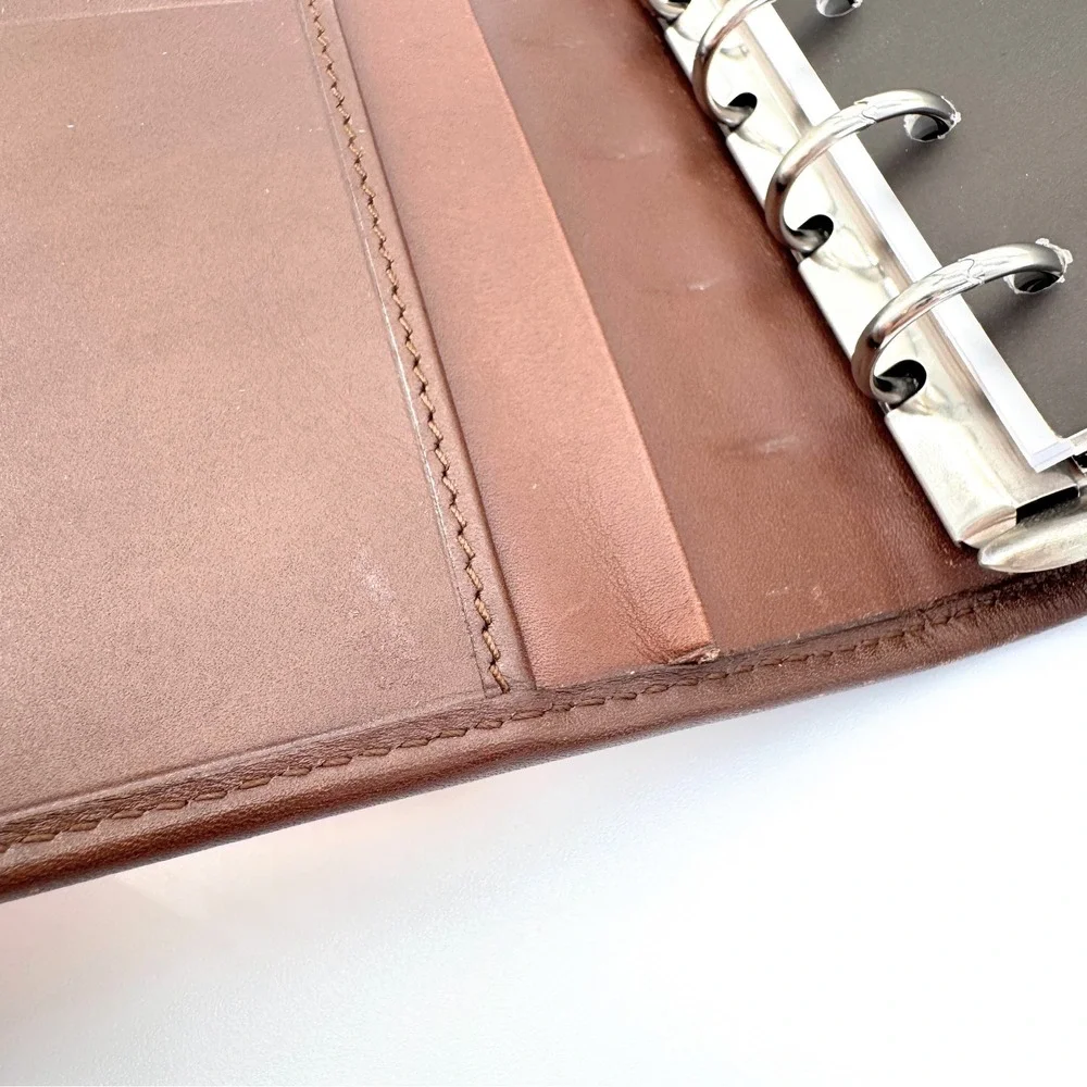 Gucci Tom Ford Era 2002 Pocket Planner Tan Canvas Web Stripe Piston Lock